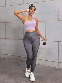 Easithlete Women's Solid Color Cross Casual Daily Fitness Sports Bra