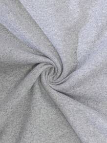 RueChic 棉质男士休闲图案刺绣修身运动衫 - 灰色 - 查看 5