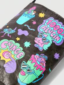 SHEIN Cartoon Print Versatile Women's Shopping And Commuting Handheld Purse - Multicolor - View 4