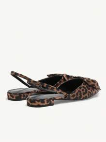 CUCCOO CHICEST Wygodne spiczaste buty damskie na wysokim obcasie z nadrukiem w panterkę Boże Narodzenie Jesień Nowy Rok Święta