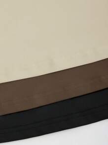 Sweetra 女式夏季纯色甜心领褶皱胸围盖袖休闲 T 恤，简约上衣 - 彩色 - 查看 5