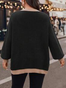SHEIN Clasi Plus Size Round Neck Casual Elegant 3D Wool Flower Crochet Versatile White Sweaterbusiness Casual Woman,Work Wear,Fall Wedding Guest Dress,
