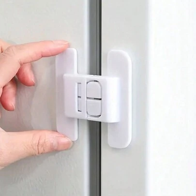 2 Khóa - Cửa tủ lạnh, Khóa tự động ngăn kéo, Lắp đặt không cần khoan, Khóa cửa máy làm nước, Chốt chống mở, Nhà bếp, Ngăn thú cưng mở cửa Quà tặng Giáng sinh cho ngày lễ
