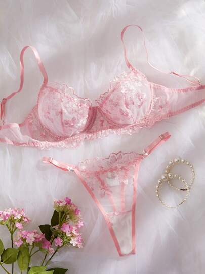 Vintage Blauw Verleidelijke Ladies Lingerie Set