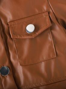 Baby (Girls) Fashion Jackets For Spring And Autumn - Brown - View 5