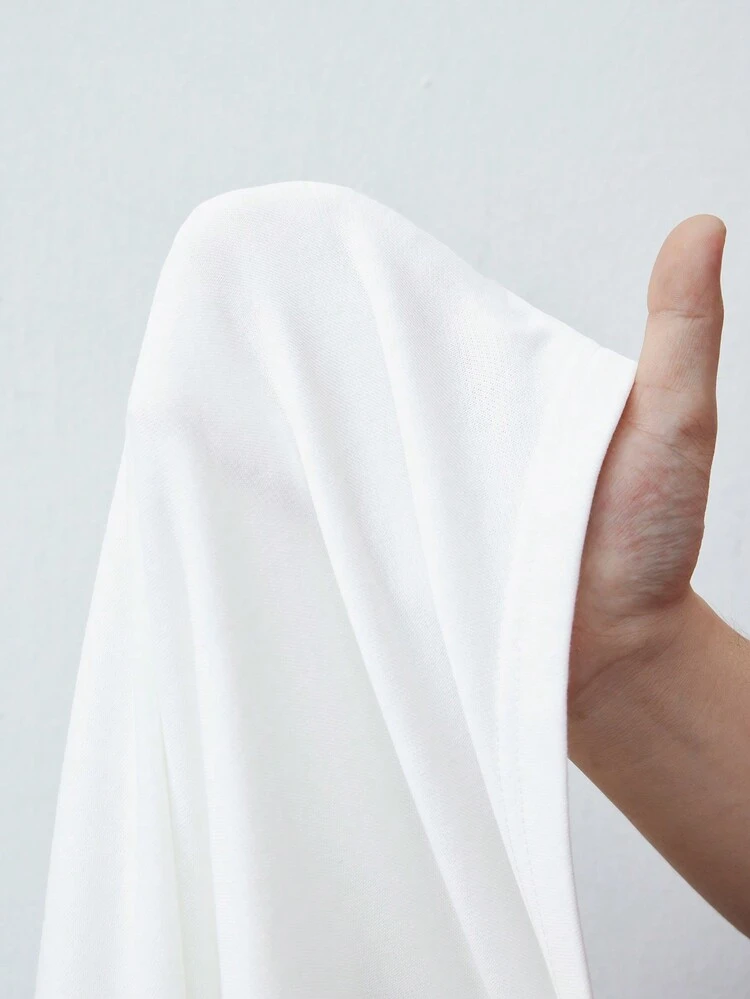 SHEIN Maija Women's Simple Floral Print Crew Neck Long Sleeve T-Shirt, Spring/Autumn