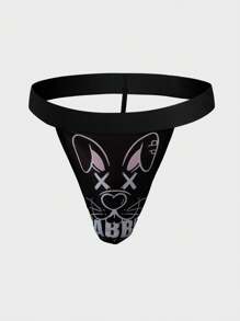 男士卡通印花性感丁字裤