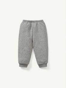 Cozy Pixies 3 件套男婴可爱熊印花圆领运动衫、裤子和帽子套装