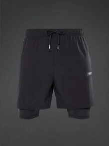 Manfinity Sport Corelite 男友风男士抽绳腰带运动短裤