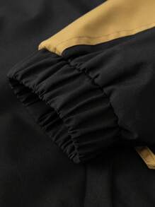 Manfinity Homme Giacca Da Uomo Con Cappuccio Con Maniche Raglan Colorblock - nero - Visualizzare 7