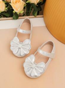 Girls' Lovely Silver Flat Shoes For Toddlers/Schoolkids - Silver - View 5