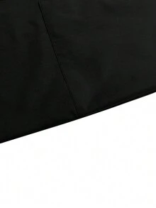 Women's Pleated Pocket Casual Streetwear Cropped Cargo Pants - Black - View 5