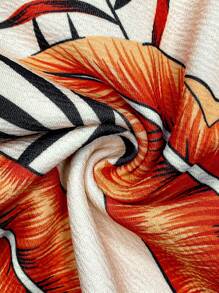 EMERY ROSE 2 件女士植物印花吊带背心和短裤套装