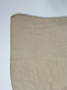 SHEIN Swim Summer Beach Knot Side Cover Up Skirt - Khaki - View 3