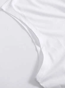 Manfinity LEGND Men's Simple Printed Crew Neck Sleeveless Tank Top - White - View 4