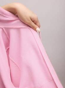 SHEIN SXY Fall Women Cardigan Sweater ClothesFashionable Casual Oktoberfest SweatLong Sleeve Shirt & SweatLong Sleeve Shirt For Fall/Winter Cardigan