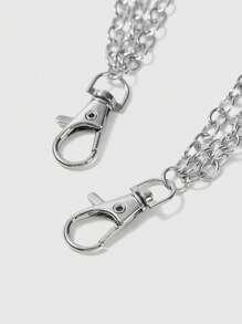 ROMWE Grunge Punk 星形吊饰金属腰链，适合连衣裙、多种场合佩戴 - 派对、海滩、春夏、音乐节、聚会 - 銀色 - 查看 4