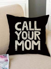 Pillowcase Funny Call Your Mom Pillowcase Weird Stuff Funny Pillows Covers - Beige - View 1
