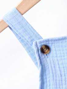 SHEIN 可爱纯色简约褶皱婴儿连体衣，多件 - 彩色 - 查看 3