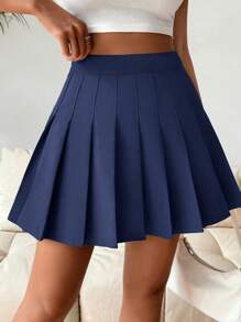 Chiquease 女士褶皱迷你裙，可爱时尚迷人优雅裙子