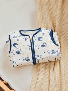 Cozy Pixies 舒适小精灵蓝色星空印花婴儿睡袋 - 彩色 - 查看 4