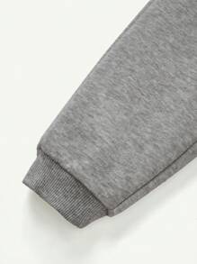 Cozy Pixies 3 件套男婴可爱熊印花圆领运动衫、裤子和帽子套装