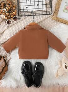 Baby (Girls) Fashion Jackets For Spring And Autumn - Brown - View 2