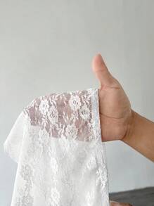 SHEIN Unity Vacation Style Spaghetti Strap Sleeveless Crop Top For Women - White - View 8