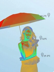 1pc Green Color Capsule Sun Umbrella Female Sunscreen UV Protection Sun And Rain Umbrella Two-In-One Mini Five-Fold Ultra-Light And Compact Portable Outdoor Travel Festival, Back To School Supplies Valentine DAY, Valentines Wedding, Birthday, Umbrella, Umbrella For Rain, Summer, Umbrella Folding, Rain Gear, Umbrella For Women,Fall Decor - Green - View 7