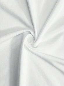 SHEIN SXY Quần áo mùa thu màu trắng cổ giọt nước tay dài bó sát cho nữ váy dài, toàn bộ trang phục màu trắng cong - trắng - Xem 5