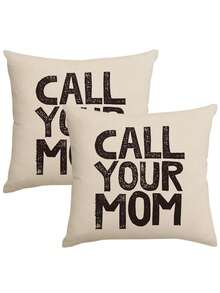 Pillowcase Funny Call Your Mom Pillowcase Weird Stuff Funny Pillows Covers - Beige - View 7