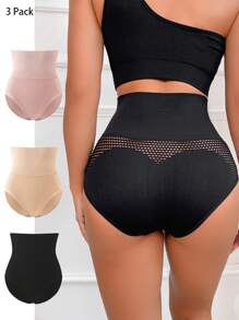 3pcs Seamless Ladies Shapewear Bottoms - Multicolor - View 3