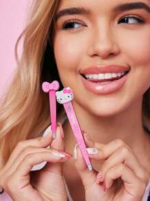 HELLO KITTY AND FRIENDS | SHEIN 2 件套可爱卡通 3D 小猫眉毛镊子