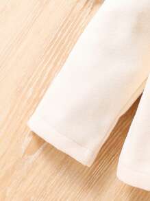 Baby Girls Elegant Floral Embroidery Jacquard Jacket & Dress 2pcs Set, Autumn/Winter - Multicolor - View 6