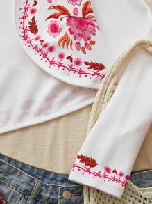 SHEIN VCAY Cárdigan de punto con estampado, de manga larga, elegante ropa de resort, para mujer en otoño