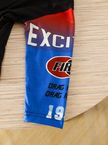 Áo thun dài tay cổ tròn in họa tiết thời trang đường phố sành điệu dành cho bé trai, thích hợp cho mùa thu/đông. - Nhiều màu - Xem 6