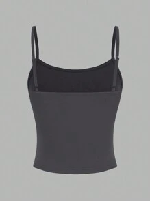 SHEIN EZwear 3 件套休闲无袖基本款女士背心/吊带背心套装，春夏 - 彩色 - 查看 9