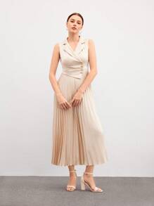 CUCCOO BIZCHIC 女士鞋方头粗跟踝带户外时尚米色高跟凉鞋春夏季度假鞋夏季促销优雅基础款商务休闲商务别致圣诞秋季新年假期 - 杏色 - 查看 10