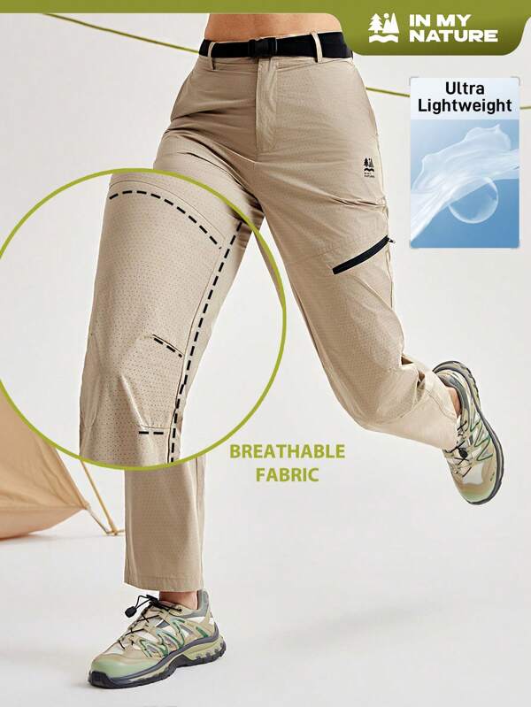 In My Nature Women's Solid Simple Casual & Outdoor Printed Pants Hiking Pantshiking Pants Womenwork Pants For Women