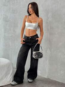 SHEIN EZwear 女式新款休闲皮革背心