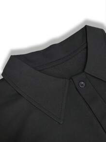 Manfinity Dauomo Men's Poker Print Button-Front Casual Long Sleeve Shacket