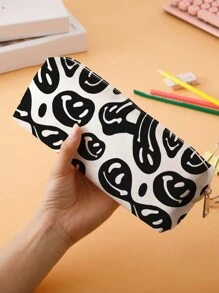 1pc Cartoon Pattern Pencil Case