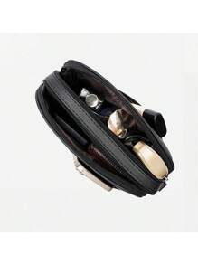 1入組新款多色選擇層次拉鍊女士肩袋，休閒簡單的菱形十字紋手提斜背袋，時尚的女孩手機袋和媽媽購物袋，大容量多功能收納袋，手機錢包鑰匙卡巾紙化妝品雨傘太陽眼鏡皮膚護理產品唇膏收納袋，適用於日常旅行，多用途風格的喜愛假日禮品，宴會，旅遊，出差，郊遊，女士的幸福節日禮物 - 彩色 - 查看 10