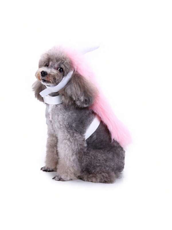 PETSIN Rosa Einhorn Kostüm für Haustiere, Besonderes Halloween Outfit