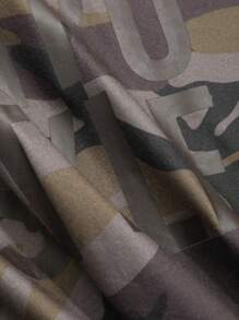 DAZY Crew Neck Camouflage Casual T-Shirt For Women - Green - View 5