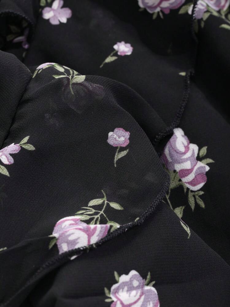 Women Full Ditsy Floral Short Sleeve Dress Summer,Milkmaid Dress Sundress Vacation Outfits Women Easter Maxi Dress Boho