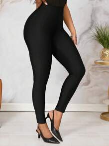 SHEIN Lady Women's Leggings ,Black Stretch Trousers
