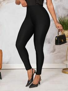 SHEIN Lady Women's Leggings ,Black Stretch Trousers