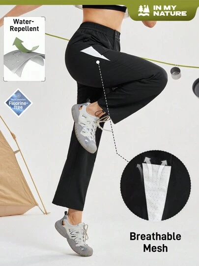 In My Nature Kvinnors lös bekväm kontrastfärg Casual Fashion Sport Outdoor Mountaineering Byxor