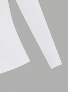 Sparklyn 3 件装 Tween Girl 休闲日常 V 领长袖 T 恤，黑白灰色